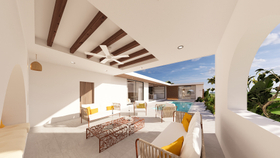 Bauhu modular prefab steel frames homes for Exuma in The Bahamas