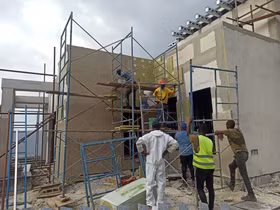 Bauhu modular home assembly in Jamaica