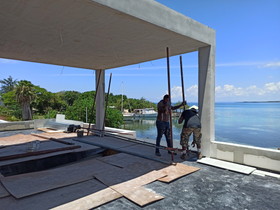 Bauhu high end modular home assembly in Jamaica