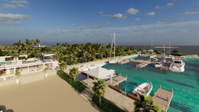 Bauhu modular hurricane resistant homes for Hoopers Bay marina Exuma