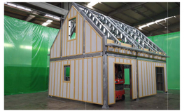 Bauhu hurricane resistant modular Palmetto Cottage factory build