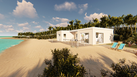 The Palm 100 Bauhu modular hurricane resistant kit home