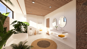 Bauhu modular prefab steel frames homes for Exuma in The Bahamas