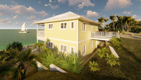 Bauhu hurricane resistant modular apartment building for Tortola BVI
