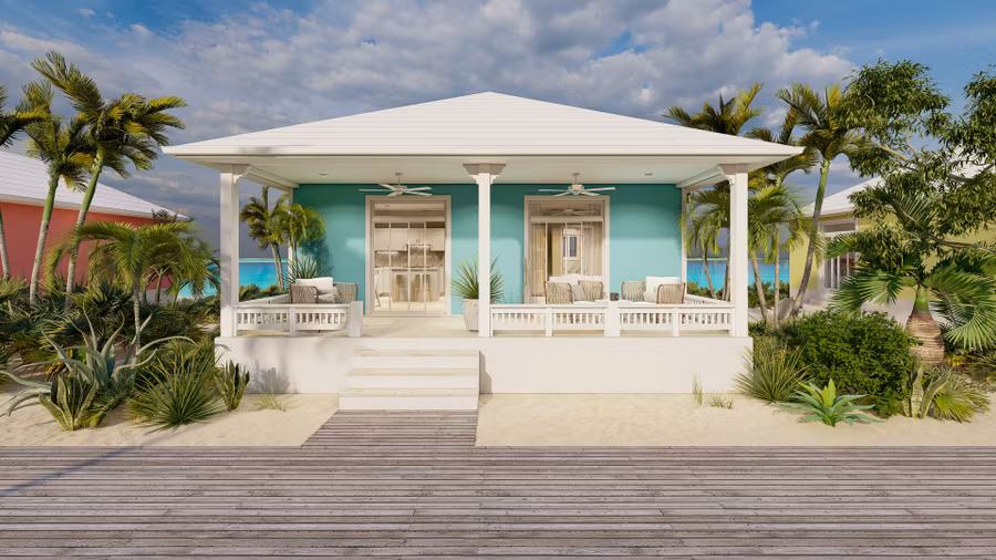 BAUHU - Caribbean Cottage, off the shelf modular hurricane resistant home